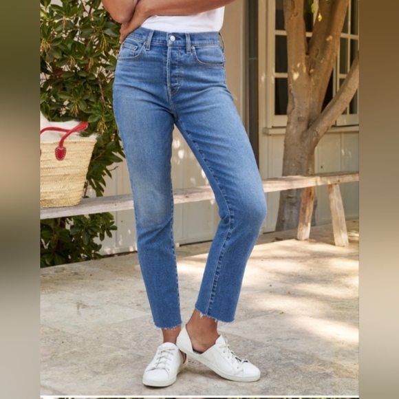 Frank & Eileen Button-fly, Hi-rise Jeans, Size 28, Style-Cork, Blue - Picture 2 of 10